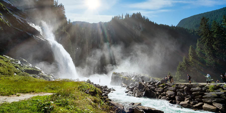 Marvelling at the dramatic Krimml Falls